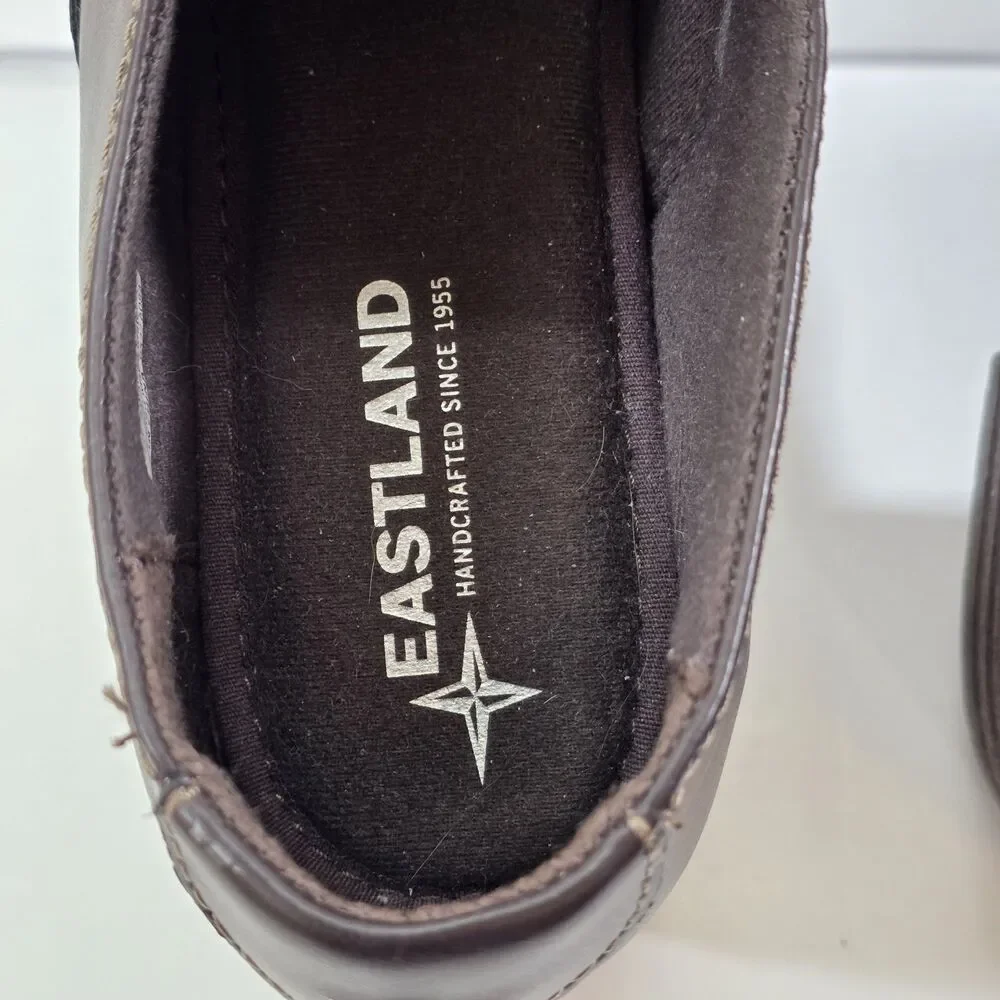 Eastland Brooke Womens Slip On Clogs Brown Comfort Workwear Casual Shoes Size 9